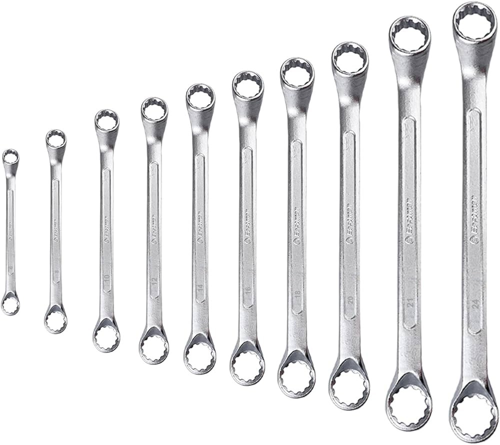 Eastman Bi-Hexagonal Ring Spanner Set Chrome Plated