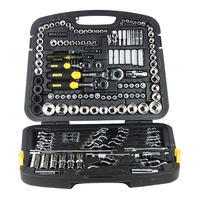 Stanley High Quality Multi-Toolkit containing Spanners, Drivers, Sockets, Bits & Wrenches for Home, DIY & Professional Use