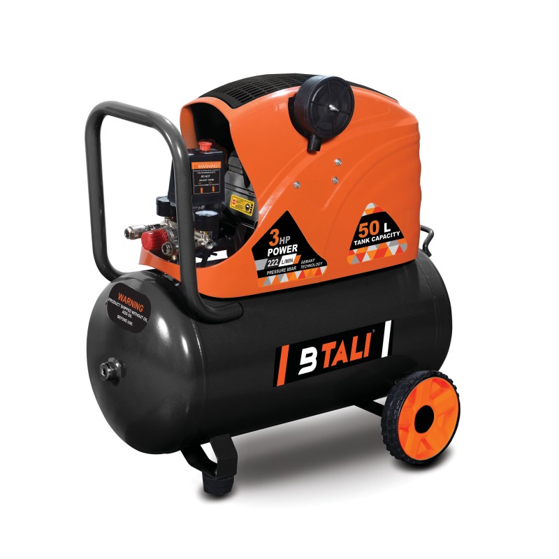 Btali 50 Ltrs Air Compressor With 3 HP Motor and 115 PSI Max. Pressure