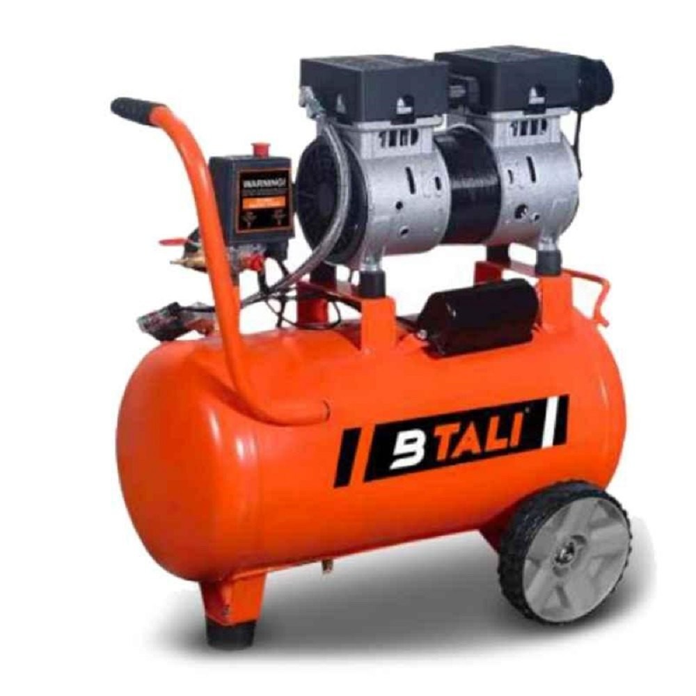 Btali 25 Ltrs Oil Free and Silent Air Compressor with 1 HP Motor and 115 PSI Max. Pressure